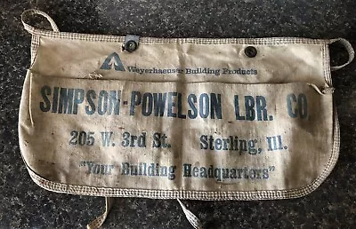 Vintage Nail Apron Simpson-Powelson LBR. Co. • $22.50