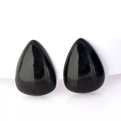 Signed Monies Large Triangle Curved Brown/Black Horn Clip-on Earrings • $89.99