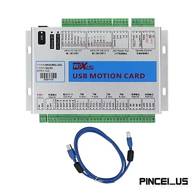 Mach4 CNC 4 Axis Motion Control Card Breakout Board For Machine Centre USB 2MHz • $178.42