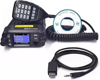KT-8900D 25W Dual Band Mini Car GMRS Radio Mobile Transceiver Dual Standby VHF/ • $119.99