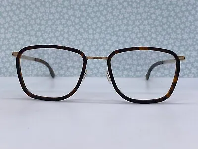 £139.13 • Buy Ic! Berlin Eyeglasses Frames Gold Braun Rose Matt Windsor Square Panto Taku M