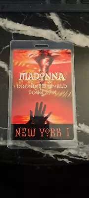 MADONNA 2001 Drowned World Tour Laminate Backstage Pass!! New York • $25