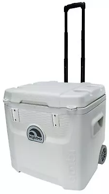 52 QT 5 Day Marine Ice Chest Cooler With Wheels White • $119.99