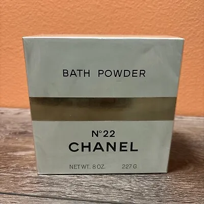 Vintage CHANEL No. 22 Bath Powder 227g 8 OZ NEW FACTORY SEALED • £337.80