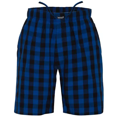 Ritzy Men's Sleep Short Pajama 100% Cotton Woven Plaid ComfortSoft - B&B Checks • $12.99