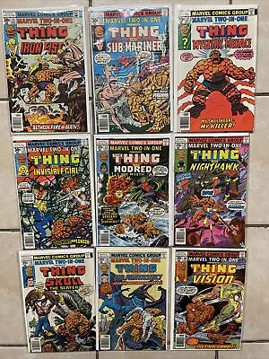 Marvel Two In One  25 28 31 32 33 34 35 36 39 Marvel 1977 Lot Of 9 Comics • $20