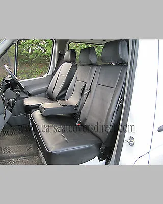 MERC SPRINTER CREWCAB 2ND GEN VAN SEAT COVERS - Leatherette - High Quality • $789.19