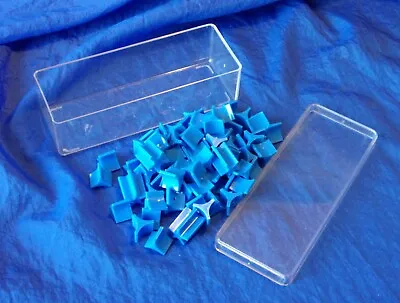 RISK 1968 Board Game Blue Game Pieces W/ Storage Container For Replacement   • $6.98