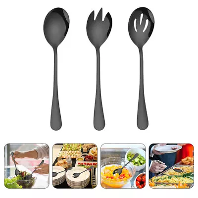  Restaurant Cutlery Stainless Steel Salad Spoon Flatware Colander • $11.58