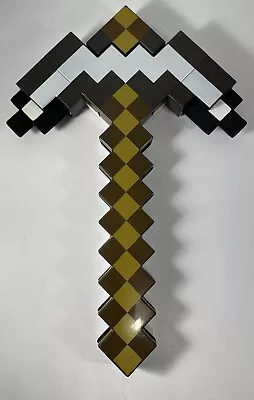 Mattel 2014 Minecraft Transforming 2 In 1 Iron Sword/Pick Axe Toy Black/white • $19.99