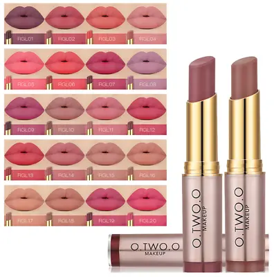 £3.29 • Buy O.TWO.O Makeup All Day Lipstick Long Lasting Matte Nude Coral Peach