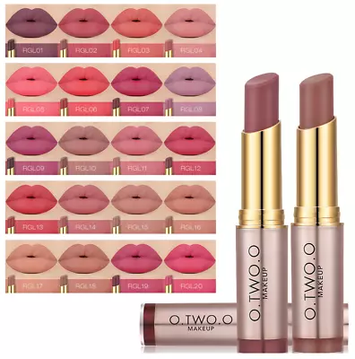 £3.29 • Buy O.TWO.O Makeup All Day Lipstick Long Lasting Matte Nude Coral Peach