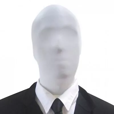 White Morphmask For Slenderman Fancy Dress Costume Adult Masks By Morphsuits • $15.95