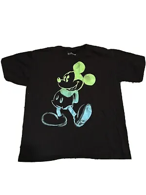 Mickey Mouse Glow In The Dark Youth Boys Tee Shirt Black XL • $15.99