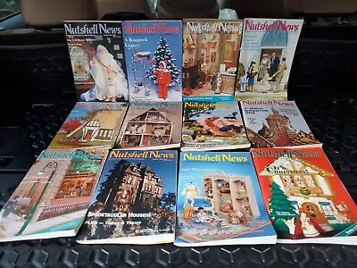 Lot Of 12 - 1992 Nutshell News Miniature Collectors - Complete Set - 12 Issues • $18.74