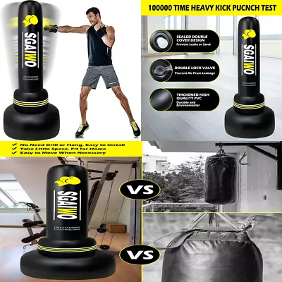 Punching Bag With Stand - 69  Freestanding Heavy Punching Bag For Adults - MMA T • $50.22