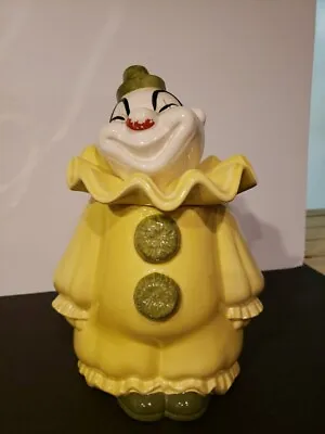 Vintage Metlox Poppytrail Clown Cookie Jar 13” Tall 2 Hairline Cracks. • $45