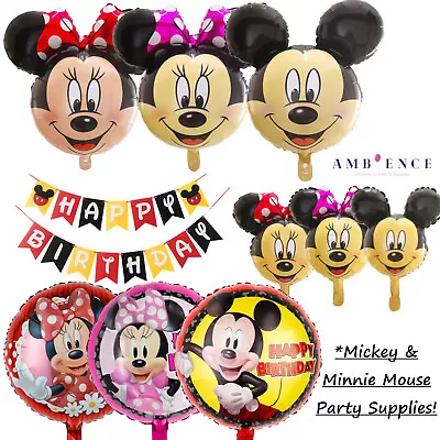 Mickey Minnie Mouse Balloons Disney Clubhouse Birthday Party Kids Children Decor • $4.97