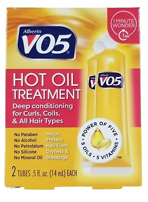 VO5 Hot Oil Therapy - Once Weekly Treatment 2 Ct ( 1 Box ) NEW LOOK! • $9.79