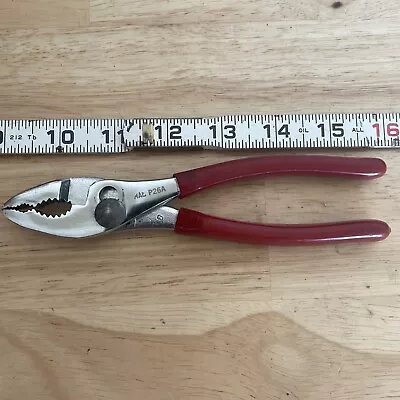 Mac Tools Slip Joint Pliers 6-1/2  Red Grip P26A USA • $24.99