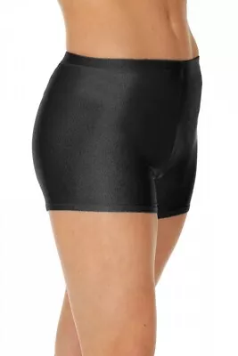 Roch Valley Micro Shorts Hotpants Nylon Lycra Black Dance Gym Freestyle Fitness • £16