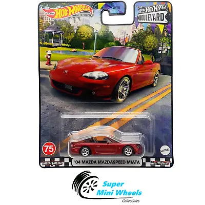 Hot Wheels Boulevard ’04 Mazda Mazdaspeed Miata (Red) #75 • $9.98