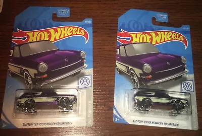 $17.49 • Buy 2019 Hot Wheels #137 Volkswagen Custom '69 Volkswagen VW Squareback Bug Bus X2