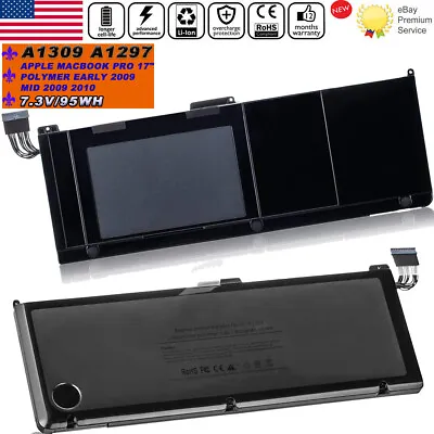 A1309 Battery For Apple MacBook Pro 17  A1297 Early 2009 Mid-2009/2010 95Wh New • $55.69