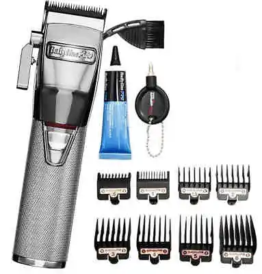 BaByliss Pro SilverFX Lithium Silver Barber Hair Clipper/BabylissPro Trimmer • $389.50