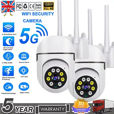 1080P IP Camera Wireless WIFI Outdoor CCTV HD PTZ Smart Home Security IR Cam 1/2 • £17.45