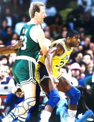 Magic Johnson Larry Bird Signed Autographed 16X20 Photo 271/500 UDA BAC35458 • $799.99