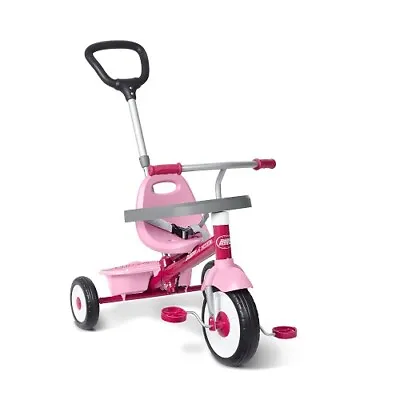 Radio Flyer 456PZ 3-in-1 Stroll 'n Trike 3 Stages Grows With Child Pink • $54