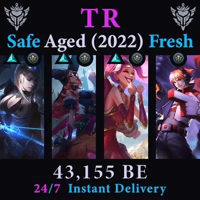 TR LoL Account Bewitching Miss Fortune Jinx Ashe Ezreal League Of Legends Smurf • £7.08