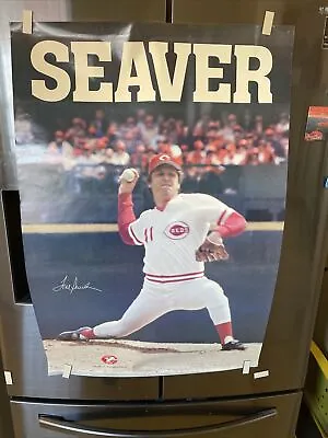 Vintage 1979 Tom Seaver Poster Officially Licensed Cincinnati Reds 24 X 36 • $30