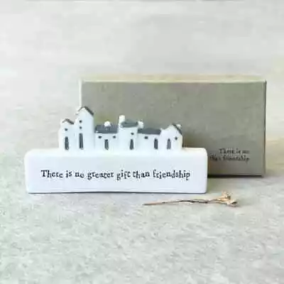 Porcelain Boxed Mini Houses - Making Memories | Keepsake Friends Ornament Gift • £15