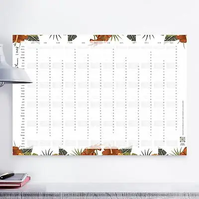 2024 Year Planner Calendar Wall Art Planner Calendar FLORAL  | A4 A3 A2 A1 • £2.99