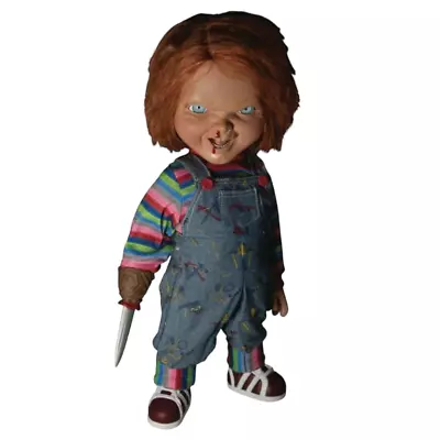 Childs Play 2 Menacing Chucky 15  Talking Action Horror Figure Doll Mezco NEW • $154.95