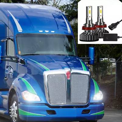 HID Kit Conversion Bulb Low Beam Light System 100W 6000K For Kenworth T680 T880 • $17.67