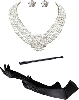 $36.99 • Buy Audrey Hepburn Holly Golightly Breakfast At Tiffanys Costumeccessory Necklace A