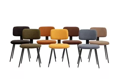 £80 • Buy Colourful Kitchen Dining Chairs In Boucle Dining Chair Fluffy Retro Chairs
