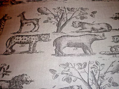 £8.95 • Buy Andrew Martin Fabric  Jungle  35 X 145 Cm, Ideal For Cushions/lamps Grey