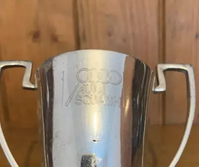 Audi Squash Vintage Silver Plate Trophy Trophies Loving Cup • $41.67