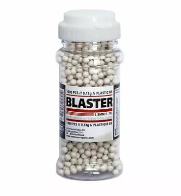 ASG BLASTER Plastic Airgun BB's 4.5mm 0.13g - 1000 Pcs 17939 • £9.95