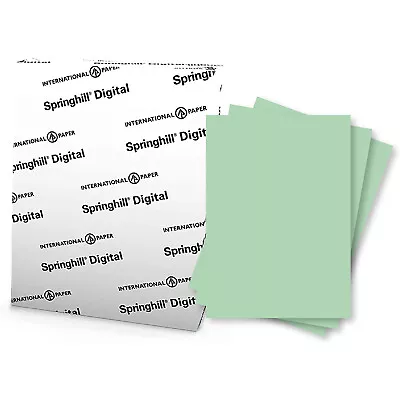 Springhill Digital Vellum Bristol Color Cover 67lb 8.5 X 11 Green 250 Sheets • $57.19