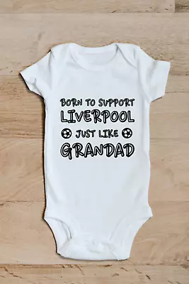 £6 • Buy Baby Grow 37 Support Liverpool Like Grandad - Baby Grow - Baby Vest Novelty Gift