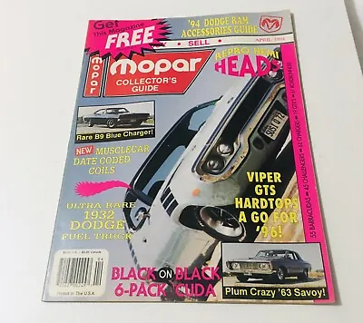 Mopar Collector's Guide MCG April 1994 Magazine Back Issue • $7.80