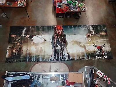 Pirates Of The Caribbean Movie 2011 Giant 142  X 53  Vinyl Banner W Johnny Depp • $81.10