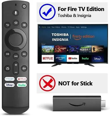 New Replaced NS-RCFNA-19 For Insignia Toshiba Fire TV Voice Remote CT-RC1US-19 • $11.88