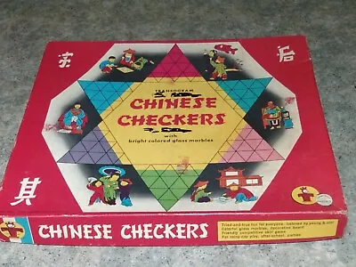 $20 • Buy Vintage Transogram Inc CHINESE CHECKERS Game Board & Marbles