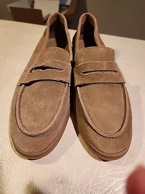 Zara Women's Suede Leather Chunky Sole Loafers JL3 Brown Size US:8 UK:7 • $10